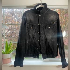 Nudie Jeans Billy Black Denim Jacket, Large